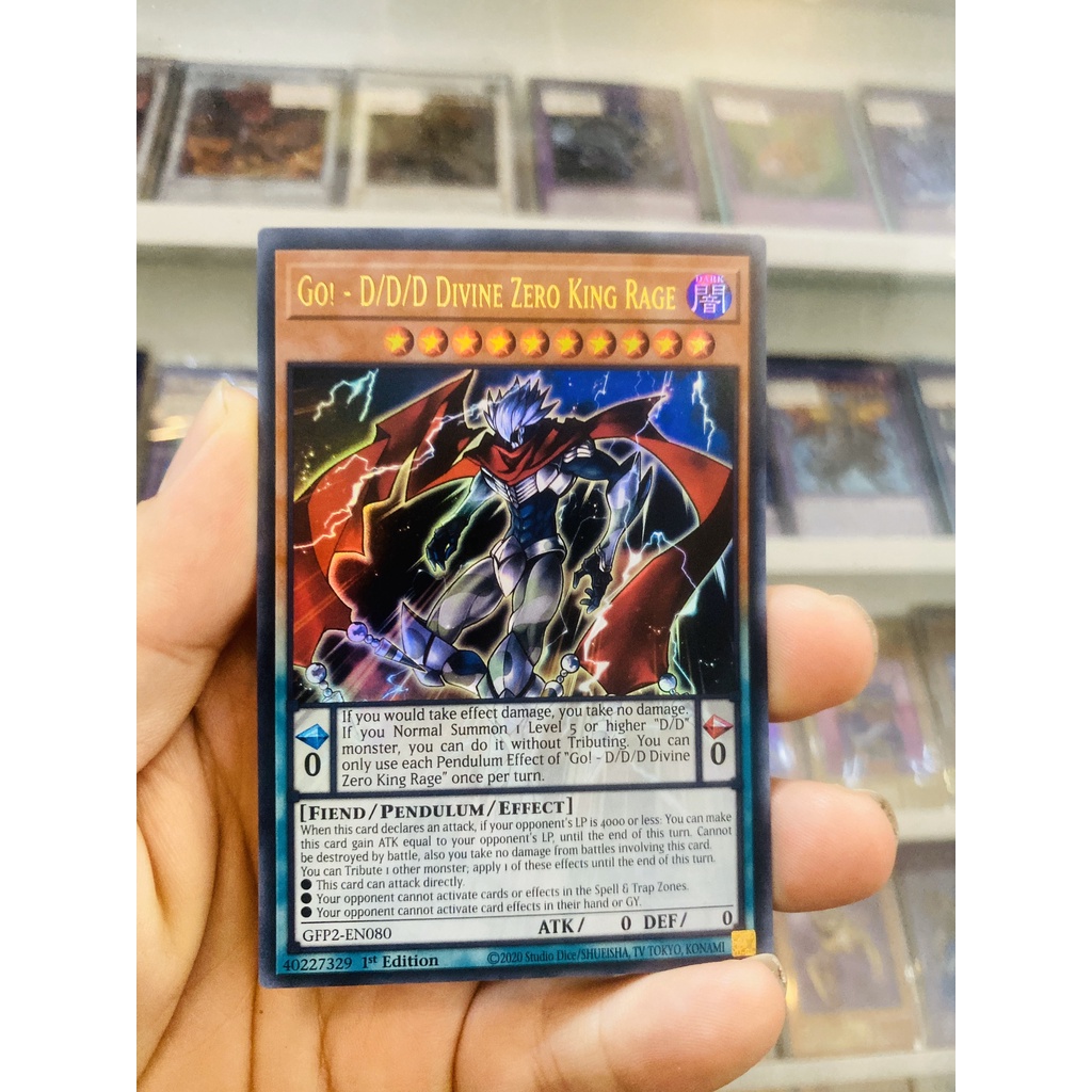 Thẻ Bài YugiOh! Mã GFP2-EN080 - Go! - D/D/D Divine Zero King Rage - Ultra Rare - 1st Edition
