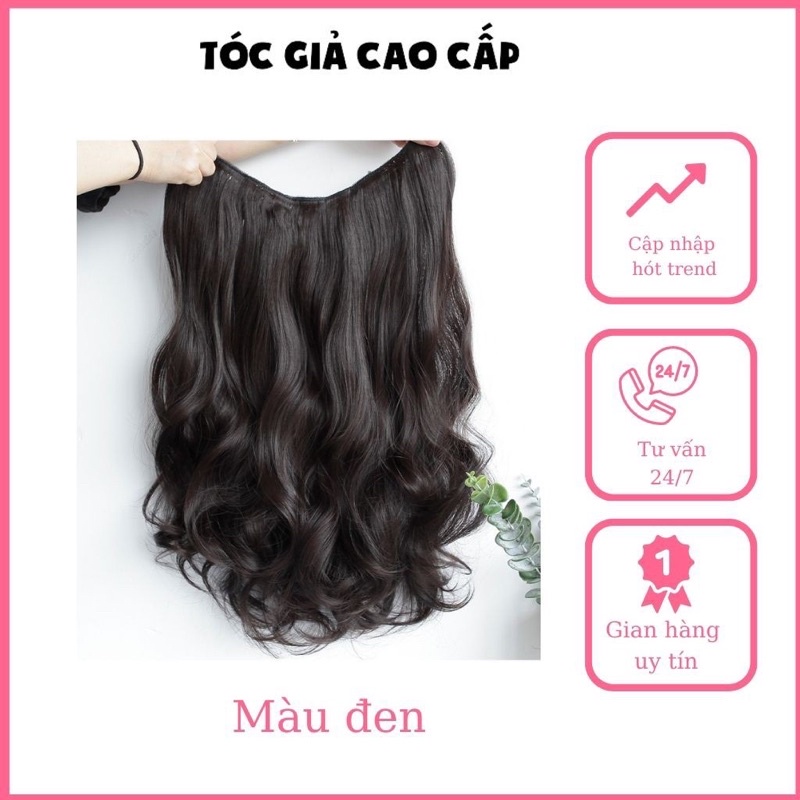 TÓC GIẢ KẸP XOĂN GỒM 6 PHÍM XOĂN DƠN TỰ NHIÊN , TÓC KẸP NỮA ĐẦU DỄ SỬ DỤNG ❇️freeship ❇️