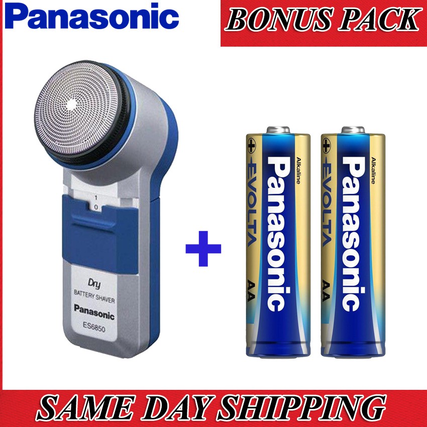 MÁY CẠO RÂU PANASONIC ES6850 CHÍNH HÃNG + 2 PIN PANASONIC EVOLTA.