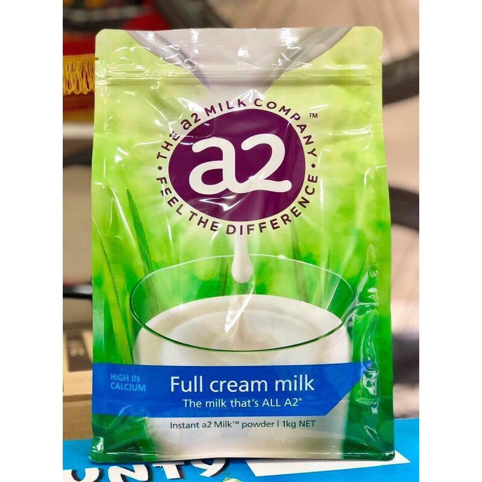 Sữa tươi A2 nguyên kem dạng bột của Úc (1Kg)