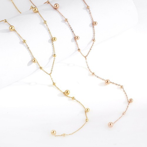 Dây Chuyền Nữ Kiểu Chữ Y Titan Ko Đen TT 3207