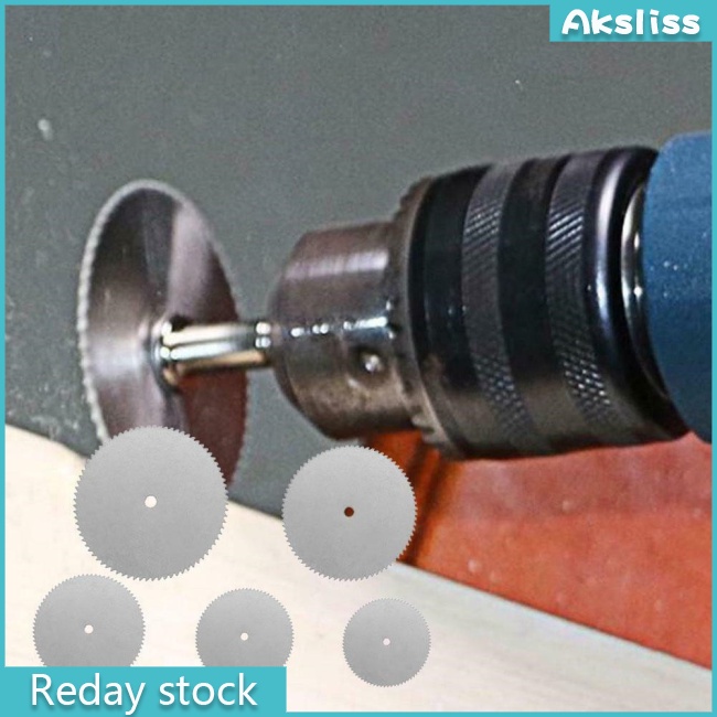 Set 6 Đĩa Cắt Kim Loại Kèm 1 Trục Cho Máy Cắt Dremel 16 18 22 25 32mm