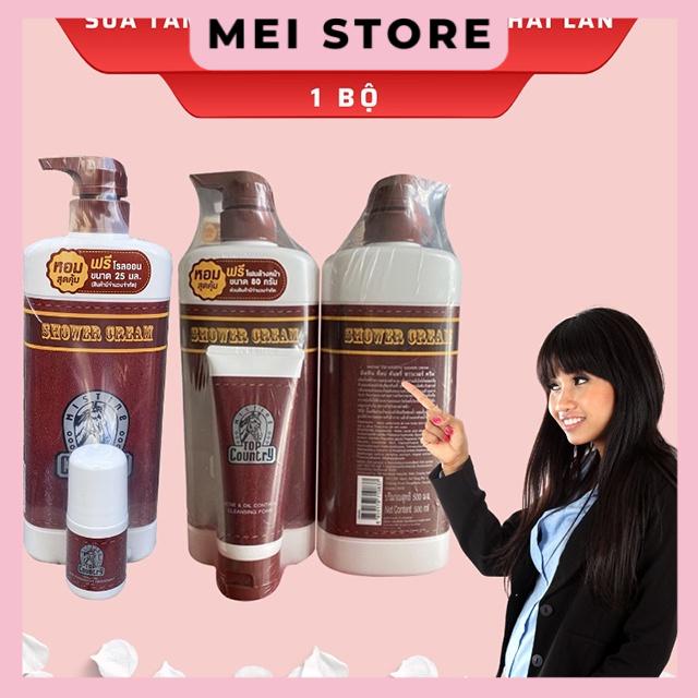 (Tặng Kèm Lăn Khử Mùi/Sữa Rửa Mặt) Sữa Tắm Con Ngựa Top Country Thái Lan 500ml