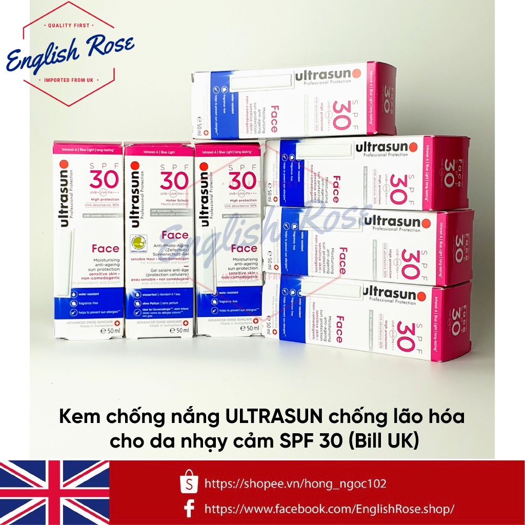 Kem chống nắng ULTRASUN chống lão hóa cho da nhạy cảm SPF 30 và SPF 50