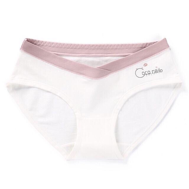 Quần lót bầu và sau sinh cạp chéo cotton