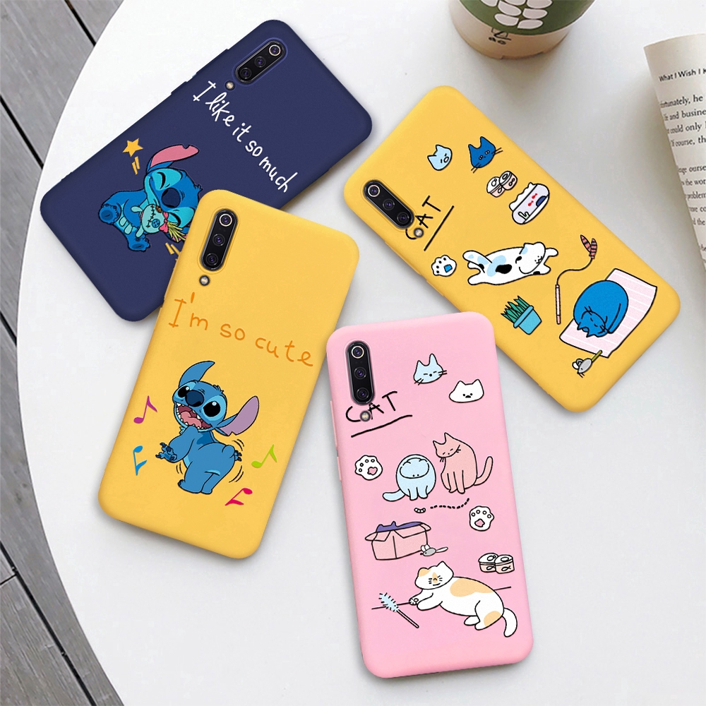 Cute Protector Case for Xiaomi Mi5X Mi6X Mi6 Mi8 Lite Mi9 SE MiA3 Lite Cartoon Stitch Pattern Painted Cover | BigBuy360 - bigbuy360.vn