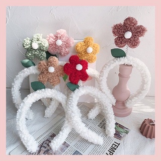 Bờm tóc dạng băng đô cài tóc, bờm trang điểm rửa mặt hình bông hoa cực xinh