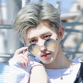 Kính Mát Gọng Tròn Màu Gradient Phong Cách Retro Hàn Quốc Cho Cả Nam Và Nữ