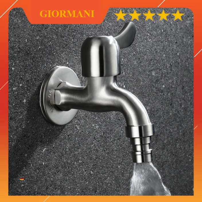 Vòi hồ xả nhanh inox 304 cao cấp VXN06