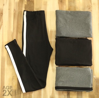 Quần legging 1 sọc to