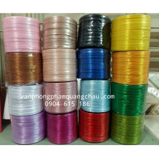 Ruy băng vải bóng, bản rộng 7mm, dài 20 mét - 01 cuộn