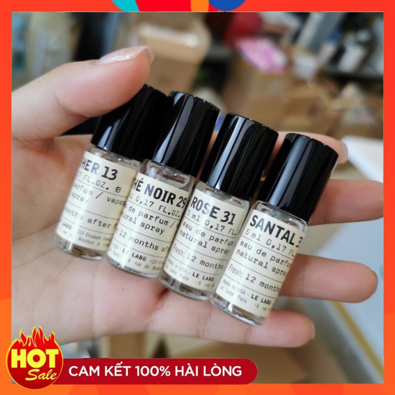 Set Nước Hoa Le Labo mini 4x 5ml 13, 22, 29, 33 Sang Trọng Quyến Rũ