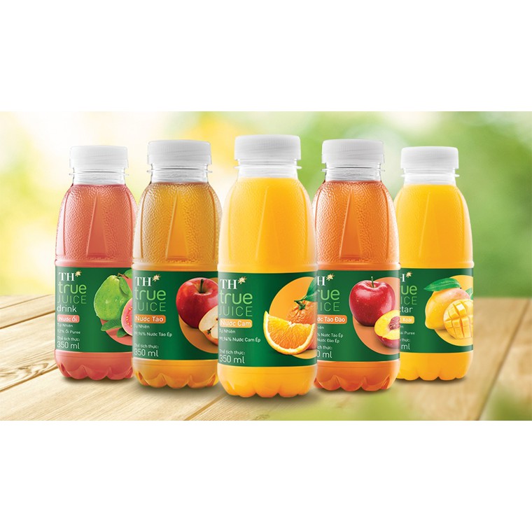 Bộ 03 Sữa trái cây  TH TRUE JUICE 350 ML ngon khó cưỡng