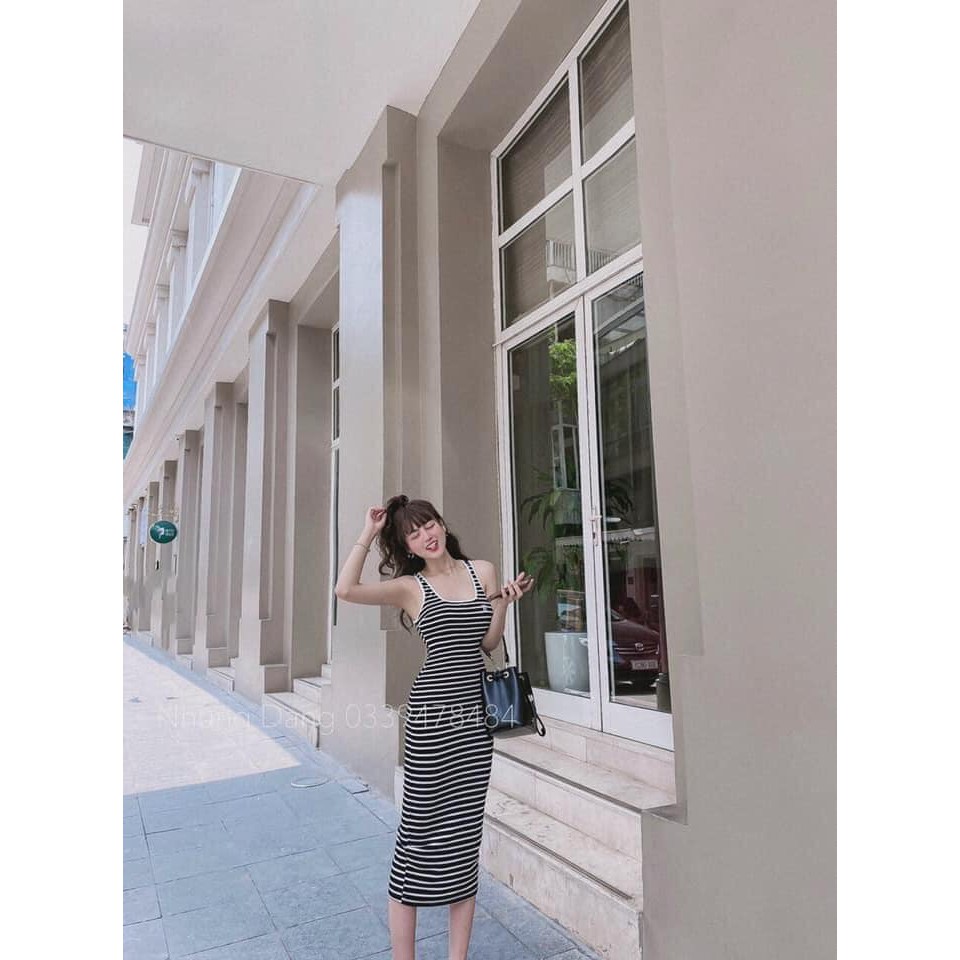 [Mã SKAMA06 giảm 8% tối đa 50K đơn 250K] VÁY 2 DÂY THÊU Oong trên ngực (Kèm ảnh thật,video) | BigBuy360 - bigbuy360.vn