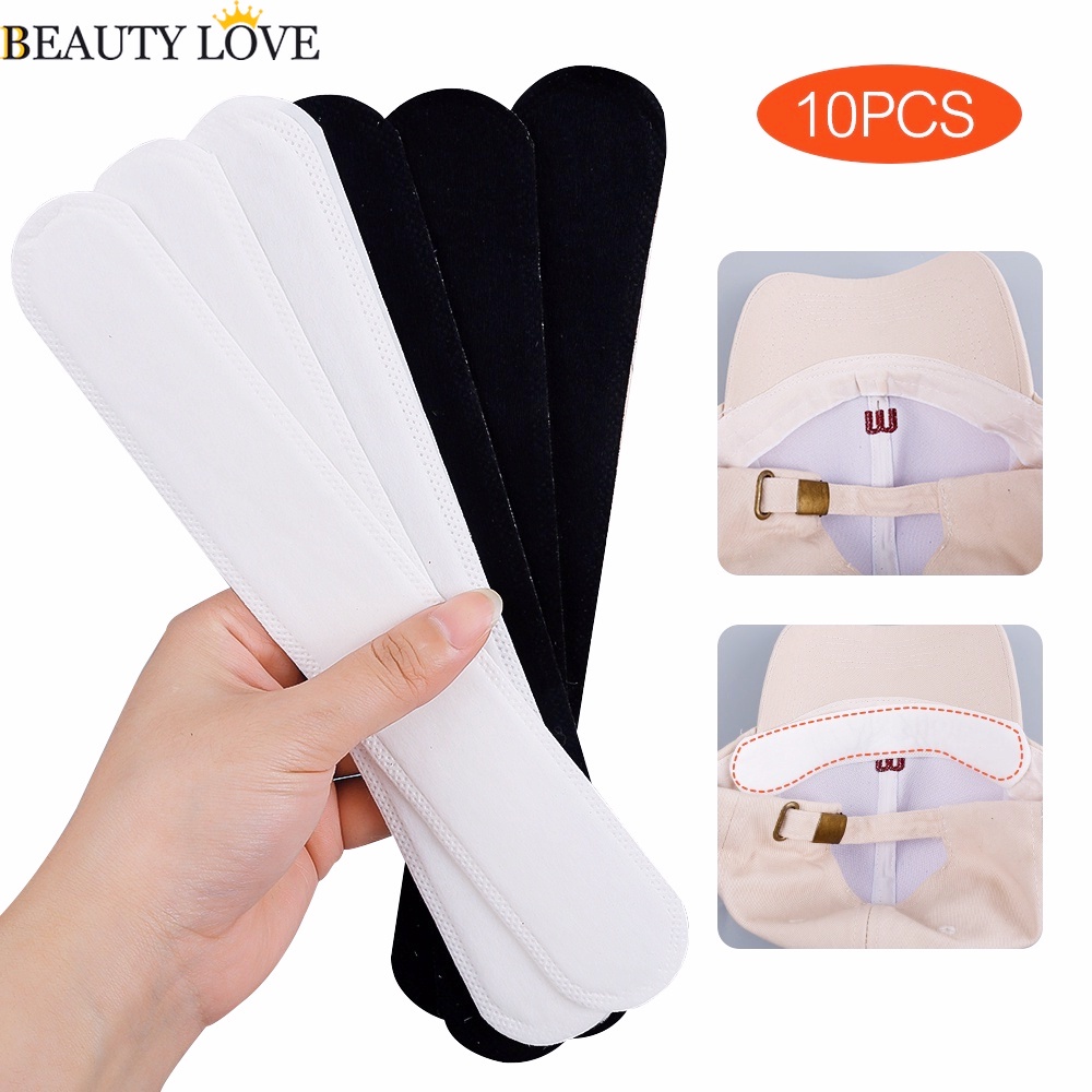 Bộ 10 Miếng Dán Thấm Hút Mồ Hôi Thoáng Khí Dành Cho Cổ Áo Sơ Mi / Nón