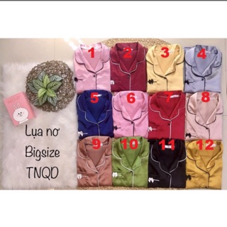 PIJAMA LỤA BIGSIZE TAY NGẮN QUẦN DÀI