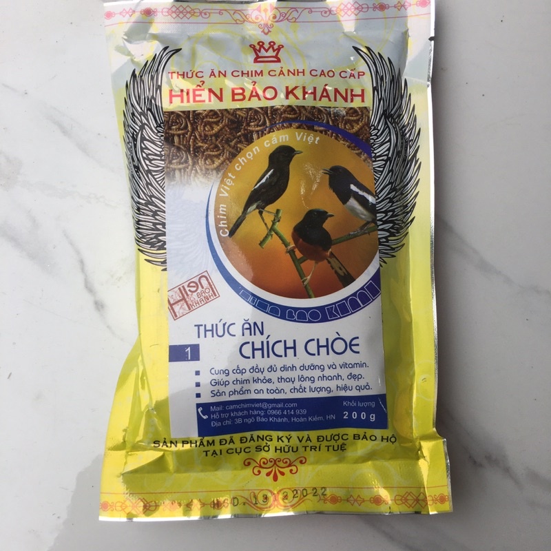 Cám chích choè hiển bảo khánh số 2-200g