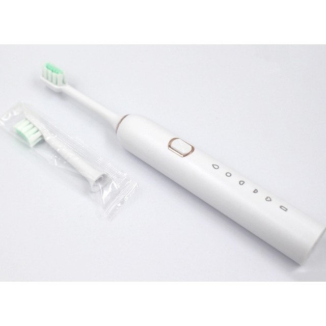 Bàn chải điện đánh răng sonic 5 chế độ sợi dupont kèm 4 đầu chải sạc điện chống nước làm sạch sâu 518a
