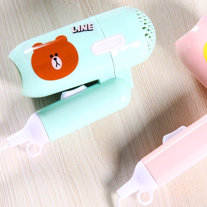 Máy Sấy Tóc Mini Icon Siêu Kute 2 Chế Độ Gấp Gọn Máy xay hành tỏi, nhỏ gọn