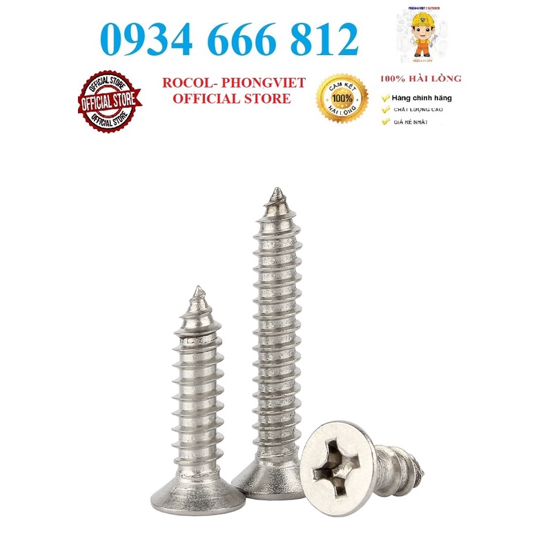 Vít gỗ đầu bằng M4 inox201 M4