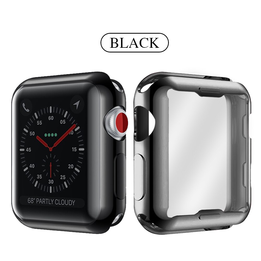 Vỏ Bảo Vệ TPU Mềm 360 Độ Cho Đồng Hồ Thông Minh for Apple Watch 6 SE 5 4 3 2 1 42mm 38mm Iwatch 5 44mm 40mm