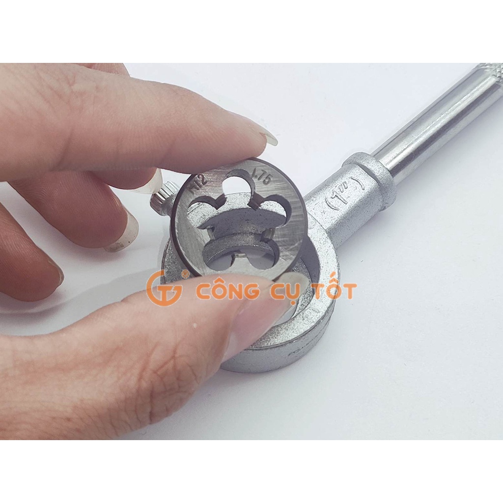 Bộ bàn ren 8 chi tiết taro ren ngoài M3-M12 LS+ LS700301