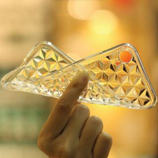 Ốp lưng silicon vân đá kim cương chống sốc cho iPhone 6 đến iPhone XS Max
