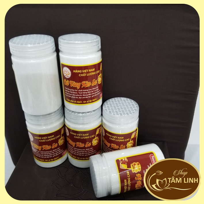 Cát kim sa vàng đặt lư hương, cát vàng tro đặt lư hương thờ cúng loại 500gam và 1000gam