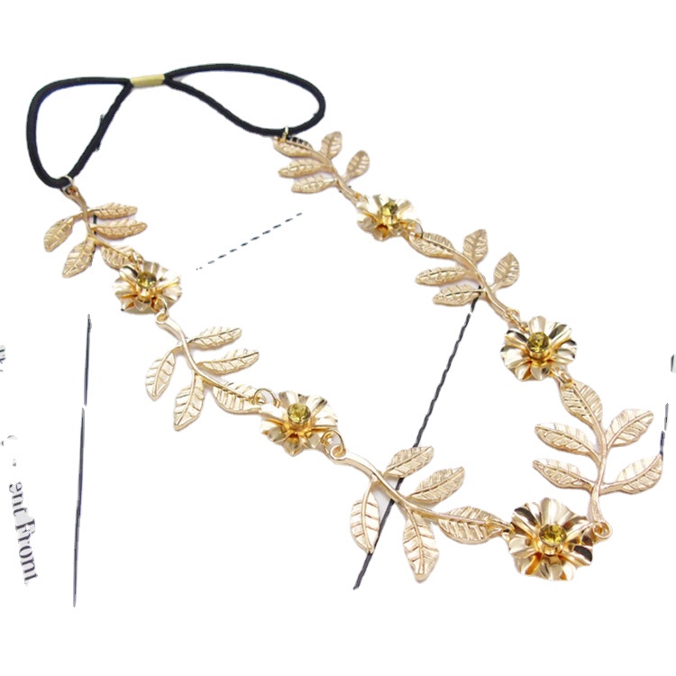 Dây cột tóc Haimeikang đính chuỗi kim cương phiên bản Baroque cho nữ