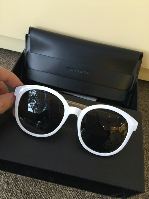 Kính râm trắng Mắt tròn thời trang ulzzang | BigBuy360 - bigbuy360.vn