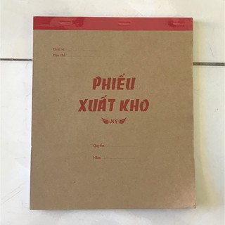 Phiếu xuất kho 3 liên 150 tờ khổ 20x25cm