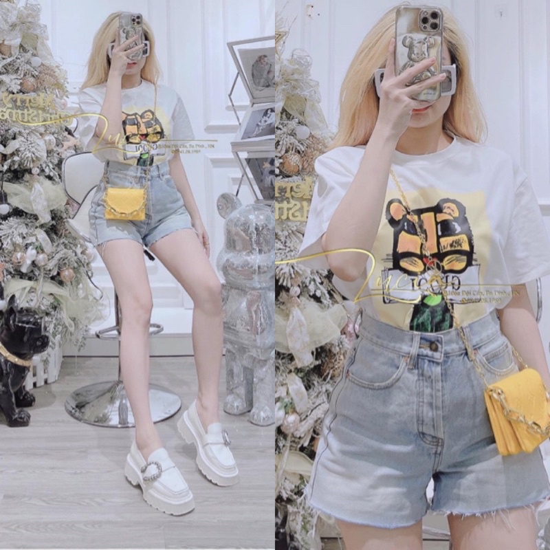 Áo phông hổ. Áo thun form rộng dấu quần - Thảo La shop. Có bán sỉ 3x