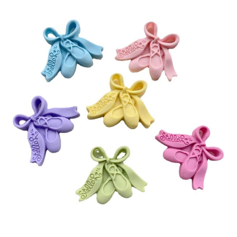 Set 20 Phụ Kiện Trang Trí Điện Thoại Hình Giày Múa Ba Lê Diy