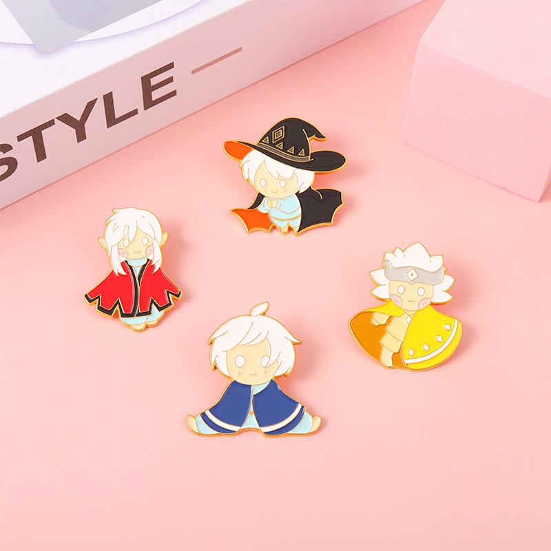 Ghim Cài Áo Phong Cách Harry Potter Tráng Men 4 Kiểu Dáng Làm Quà Tặng Cho Bạn Bè