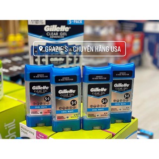 LĂN KHỬ MÙI GILLETTE ENDURANCE COOL WAVE 107G USA MỸ