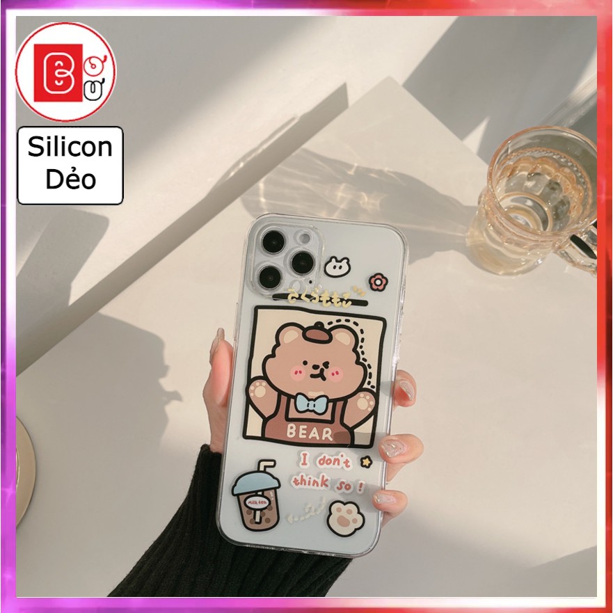 Ốp lưng Gấu Bear,Ốp Điện Thoại,ốp lưng iphone 7/7plus/8/8plus/x/xs/xsmas/11/11pro/12/12promax,Ốp Lưng Điện Thoại-Bơ Bư