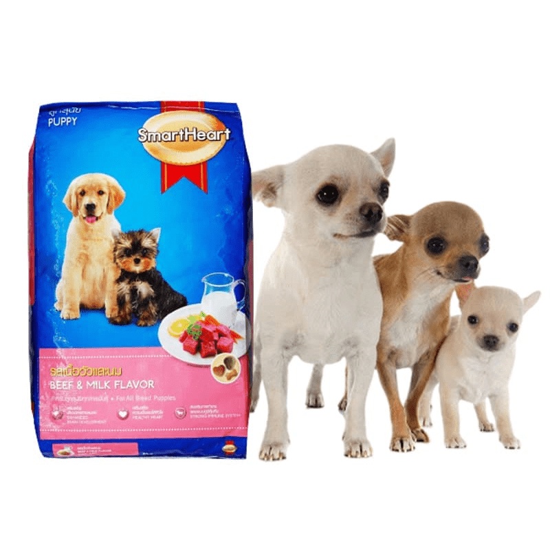 Gói 3kg- Thức ăn chó cao cấp Smartheart (2 loại) dành cho chó mọi lứa tuổi