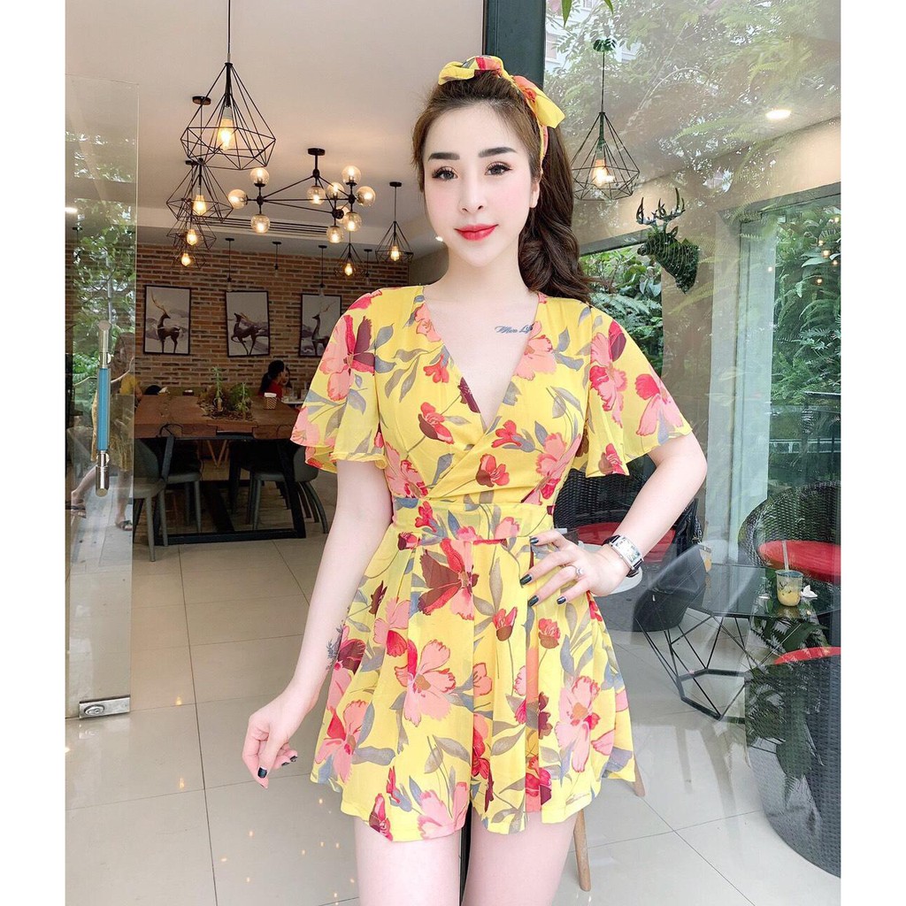 (Hàng có sẵn) JUMP VOAN CHIFFON HỌA TIẾT HOA CỰC XINH CHO NÀNG