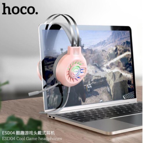 Tai nghe Gaming Hoco ESD04 - Có mic đàm thoại - Head phone chụp tai Bluetooth cho Game thủ