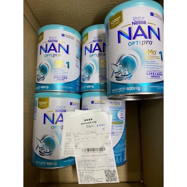 Sữa NAN Nga đủ số 1,2,3,4  hộp 800g ( hàng bay AIR )
