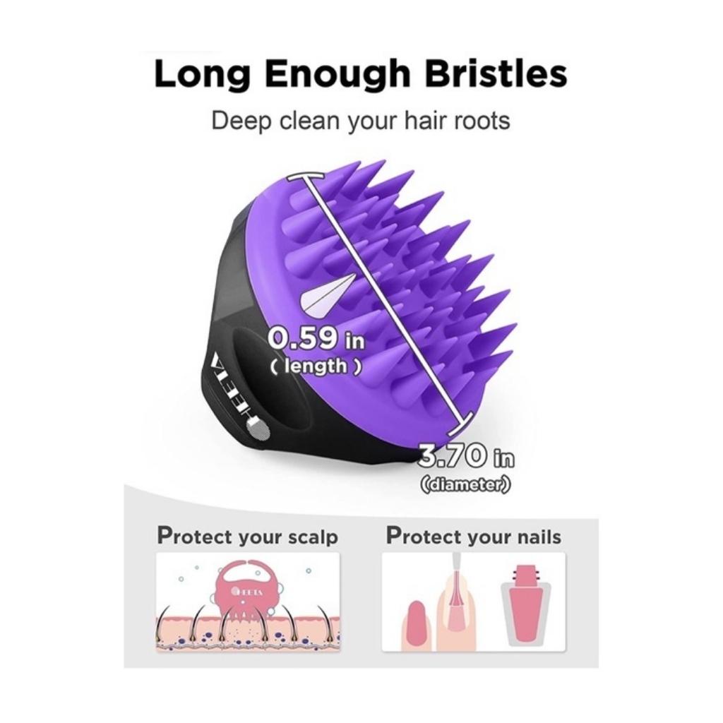 Lược Gội Đầu Silicone Heeta - Shampoo Brush [Hàng Mỹ]