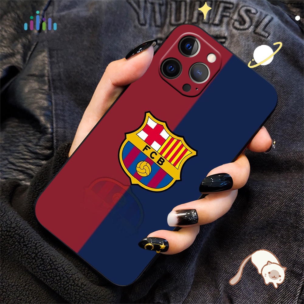 Ốp Điện Thoại Mềm Hình FC Barcelona LU42 Cho iPhone 12 Mini 11 Pro Max 12mini