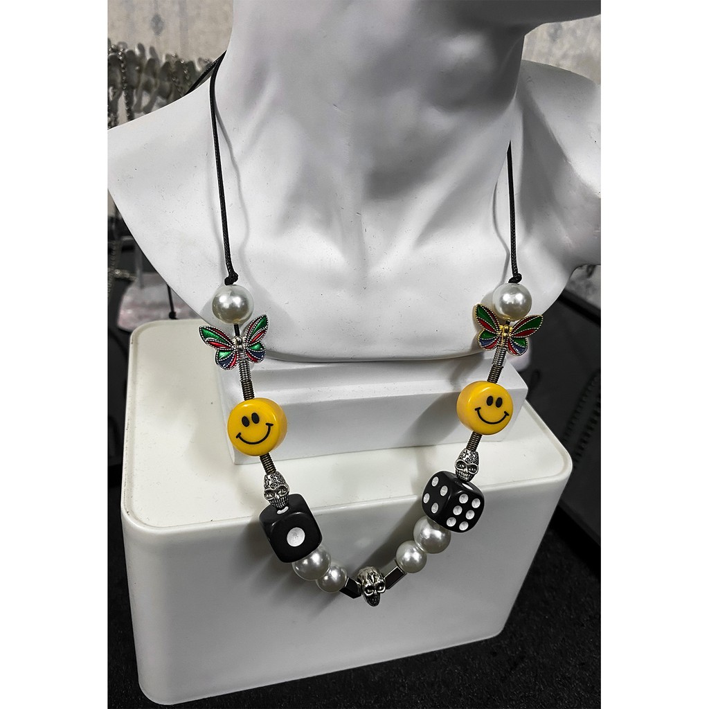 DICE NECKLACE - VÒNG CỔ XÚC XẮC MẶT CƯỜI HIP HOP