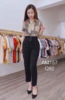 Quần baggy công sở chất tuyết mưa