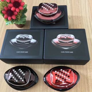 Nước hoa đặt taplo xe ô tô đính đá thương hiệu MOBBY hương nước hoa, hương nhài, gỗ quý - Dùng Được 10-12 Tháng  OTO VIP