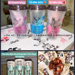 Combo ăn vặt tiết kiệm - 2 ly Trà sữa tự pha The Alley và 1 túi kẹo Trà sữa trân châu Đài Loan