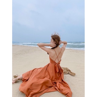 ĐẦM MAXI HAI DÂY ĐẮP NGỰC NƠ LƯNG