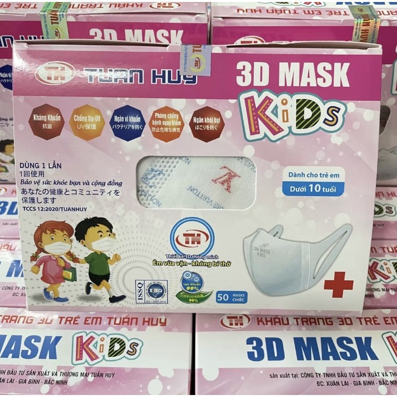 Khẩu trang Trẻ Em 3D Mask KIDS h50 cái