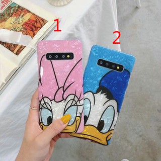 Ốp lưng dễ thương Cartoon Dark Shell Soft TPU cho Samsung Galaxy S8 9 10 plus Note 8 9