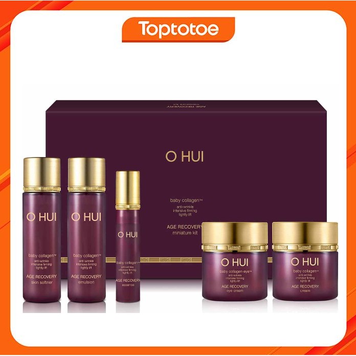 Bộ Dưỡng Da Chống Lão Hóa Ohui Age Recovery Anti-Wrinkle 5PCS 55ml